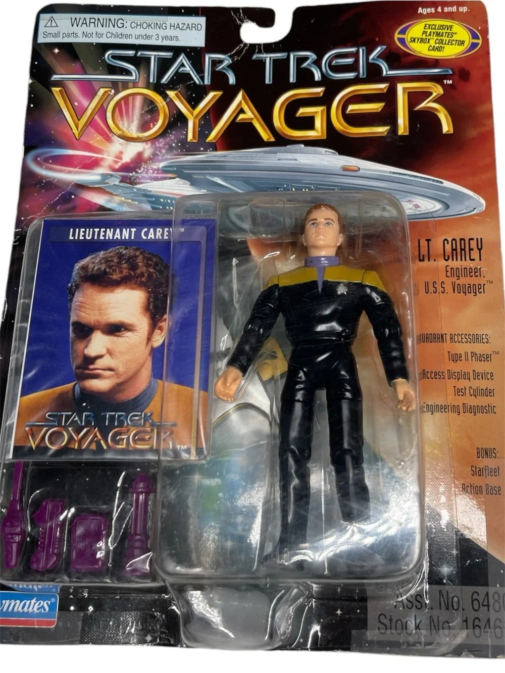 Star Trek Voyager Lt. Carey Action Figure - Black & Gold Uniform